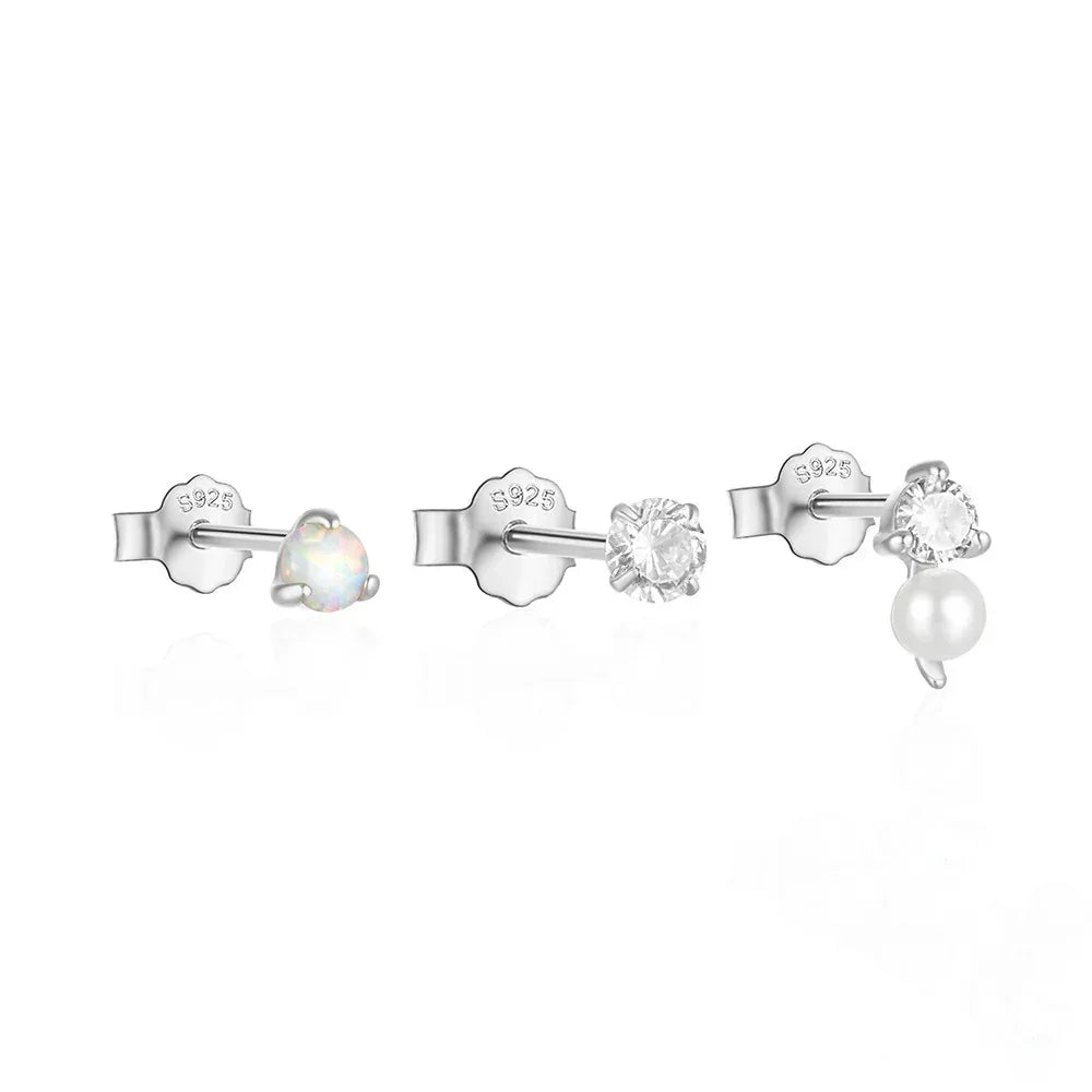 925 Sterling Silver Butterfly Star Devil's Eye Set - Viexta