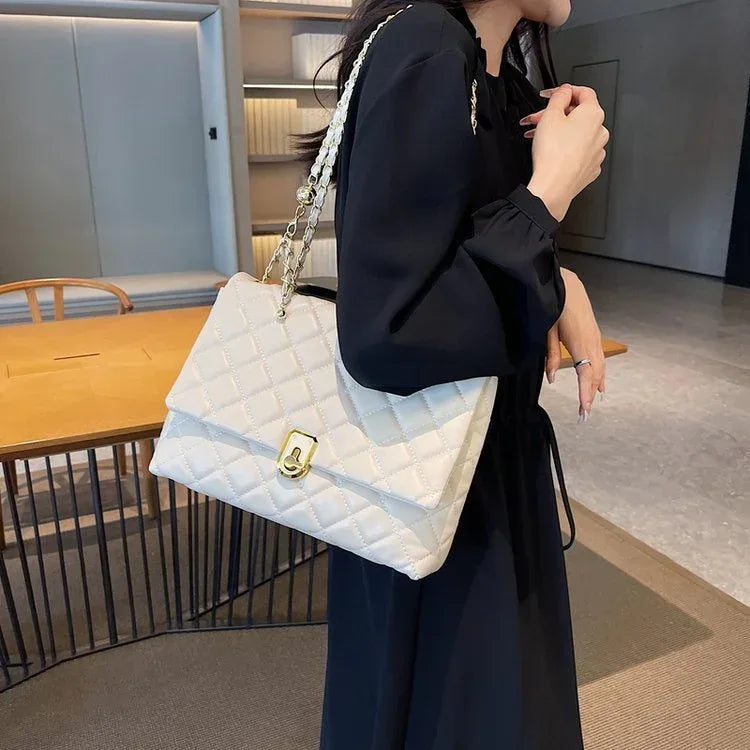 Women's Popular Diamond Embroidery Thread Large Capacity Shoulder Bag - Viexta