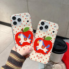 Korean-style Cute Red Polka-dot iPhone Case - Viexta