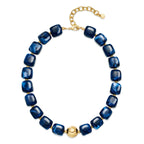 Bohemian-style Multicolor Resin Bead Necklace
