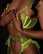 embroidery-fluorescent-green-lingerie-set - Viexta
