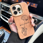 Heart Sketch Printed Fleece iPhone Case - Viexta