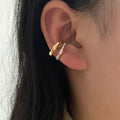 Hexagon Zircon-embedded Earrings - Viexta