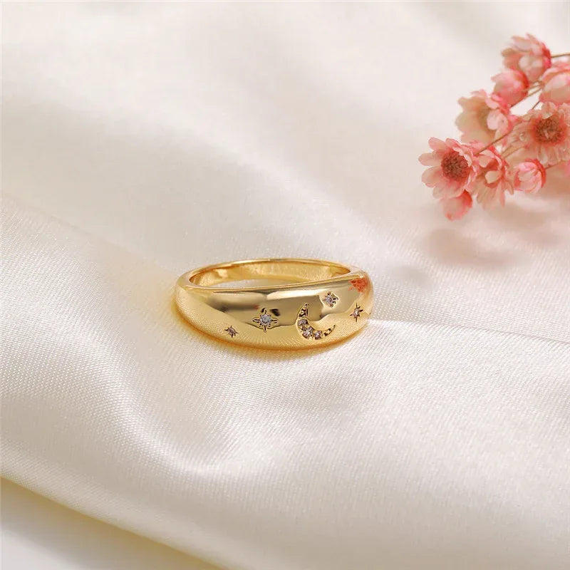 Micro-inlaid Zircon Finger-ring - Viexta