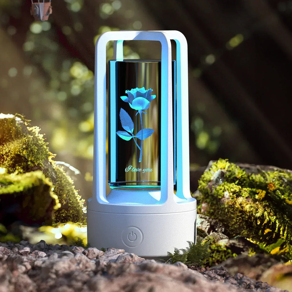 Creative 2 In 1 Audio Acrylic Crystal Lamp - Viexta