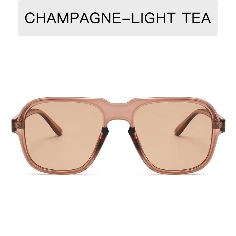 Vintage With Large Rims Sunglasses Men And Women - Viexta