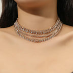 claw-chain-inlaid-with-diamond-rhinestone-multilayer-clavicle-chain - Viexta