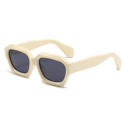 Irregular Polygonal Sunglasses with UV Protection