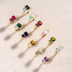 18k Multi-Color Zircon Ring