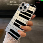 Black And White Piano Key-themed iPhone Case