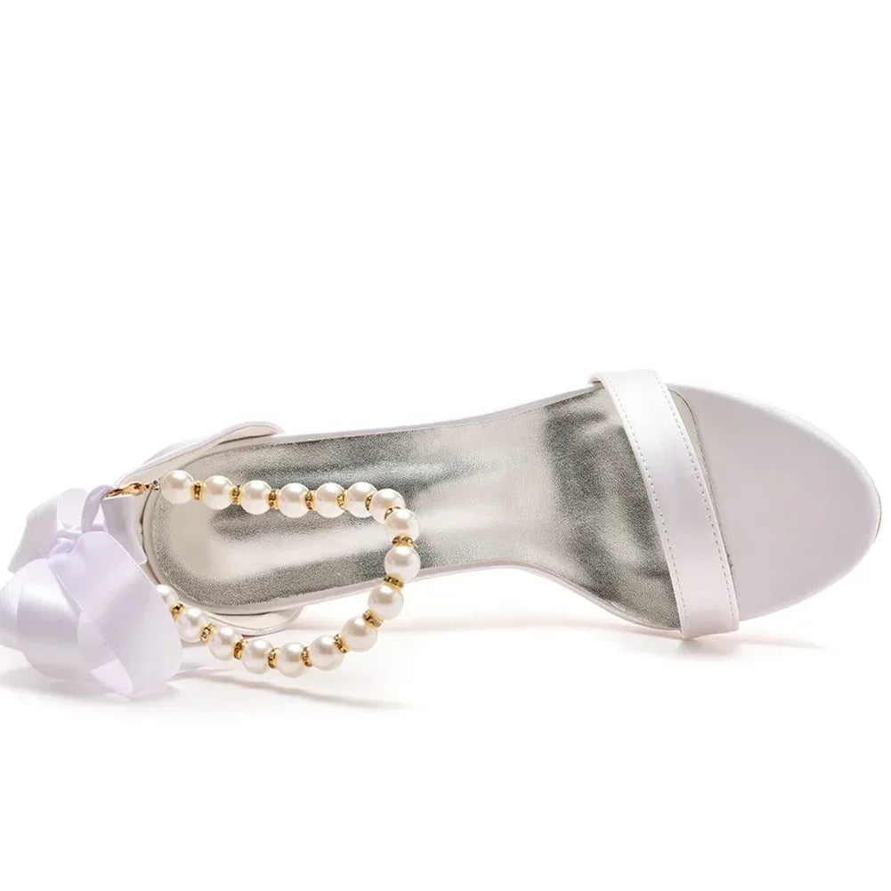 Mouth Strap Square Heel Sandals - Viexta