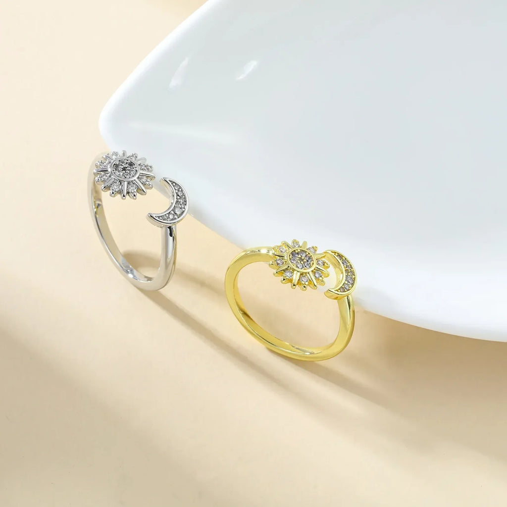 opening-adjustable-star-moon-ring - Viexta