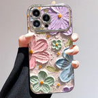 Electroplated Flower iPhone Case Protector - Viexta
