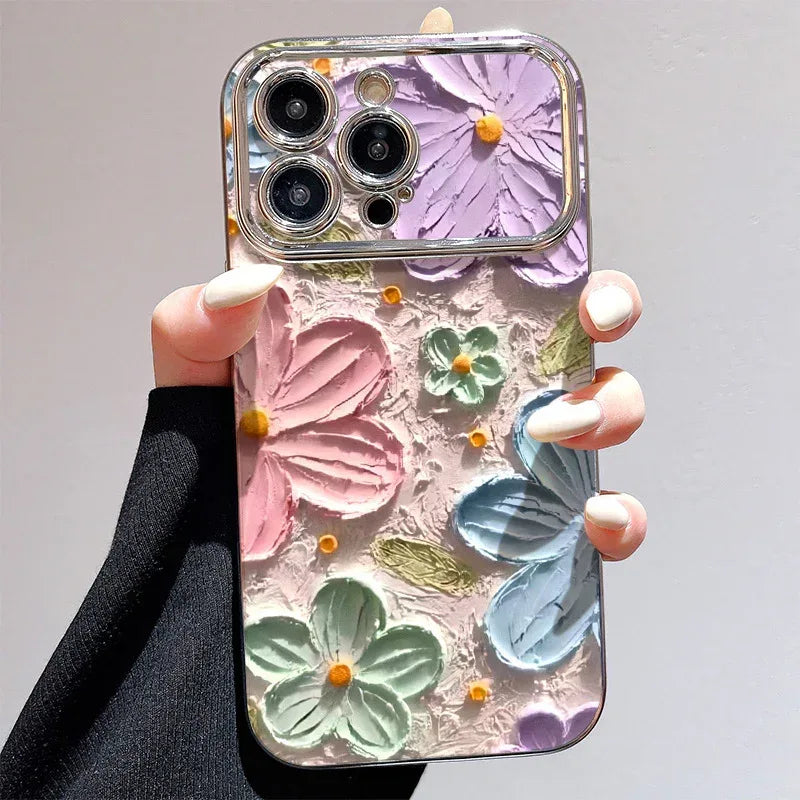 Electroplated Flower iPhone Case Protector - Viexta
