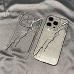 black-and-white-transparent-drop-resistant-shell-iphone-case - Viexta