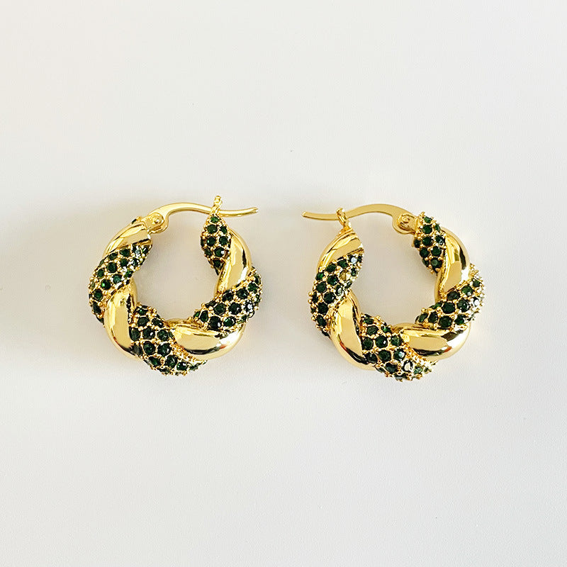 Zircon Graceful Hoops