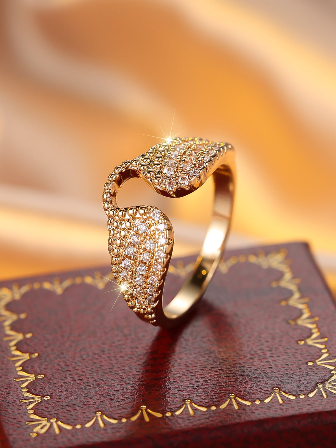 Round Wings Unique Ring