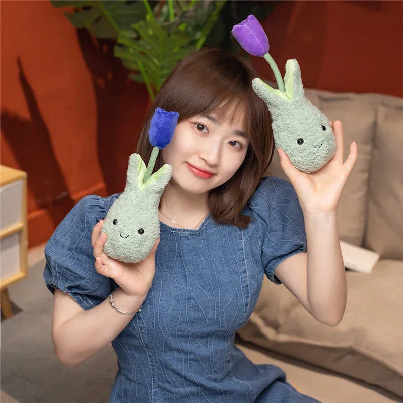 Tulip Potted Plush Toy Doll - Viexta