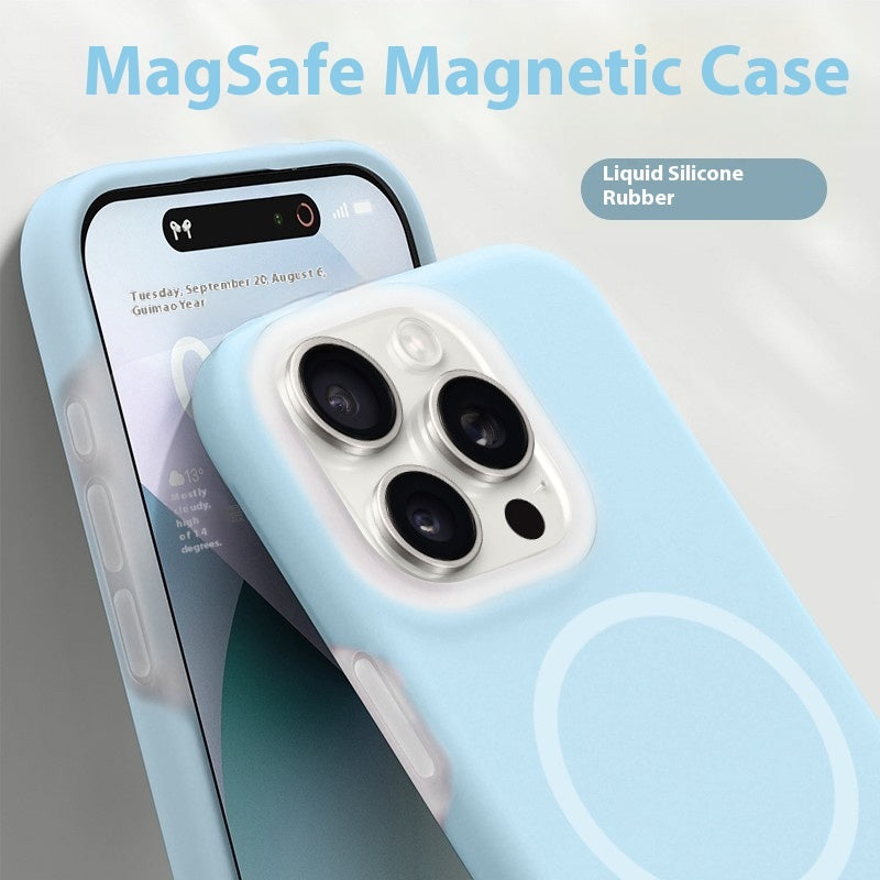 Jelly Magnetic Liquid Silicone iPhone Case