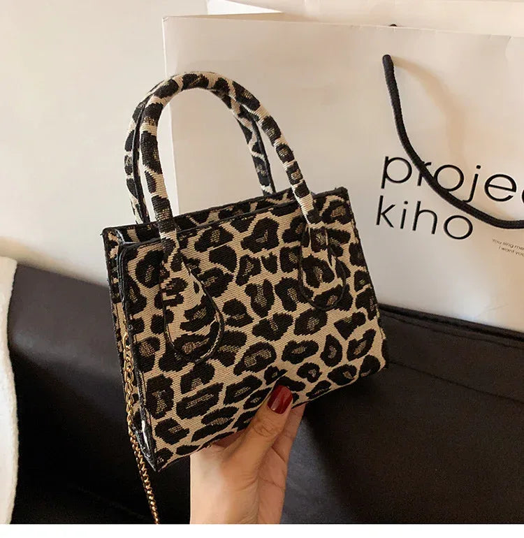 houndstooth-chain-trendy-one-shoulder-bag - Viexta