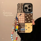 Retro Instagram-style Polka-dot Patchwork iPhone Case - Viexta