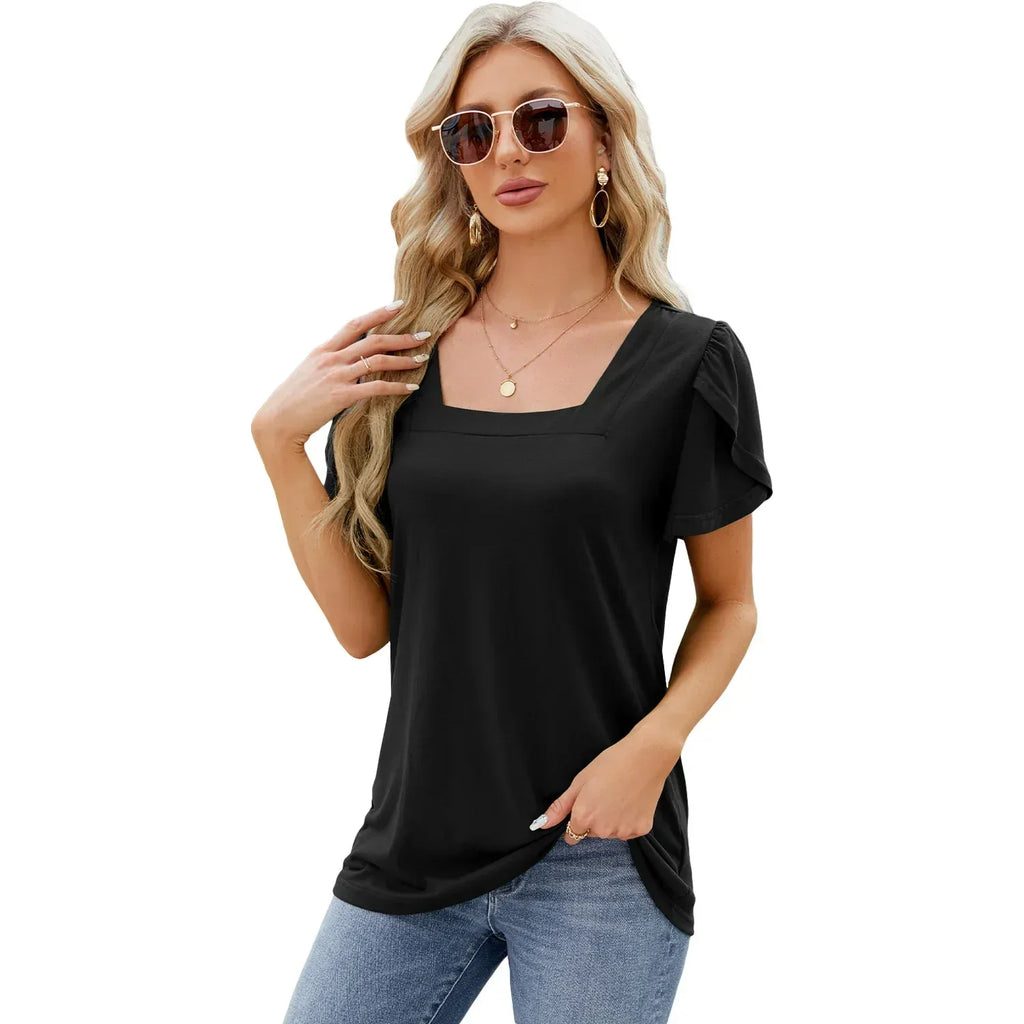 Bohemian Printed Short-sleeved T-shirt - Viexta