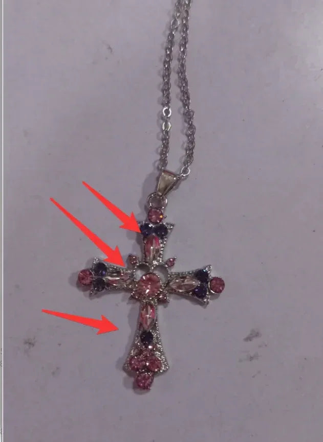 Bohemian Colorful Cross Stainless Steel Chain - Viexta