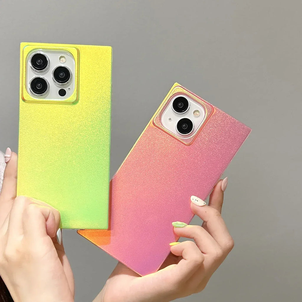 Frosted Laser Square iPhone Case - Viexta