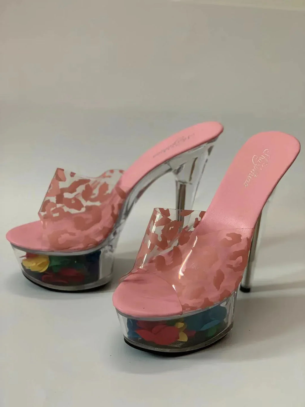 Transparent Stiletto Waterproof High Heels - Viexta