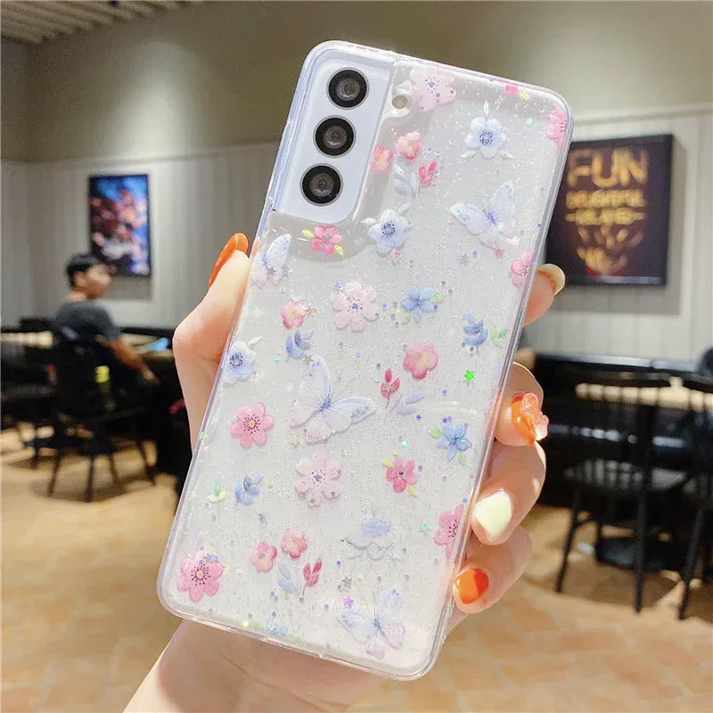 minimalist-floral-samsung-case - Viexta