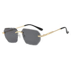 Frameless Trimming Square Sunglasses - Viexta
