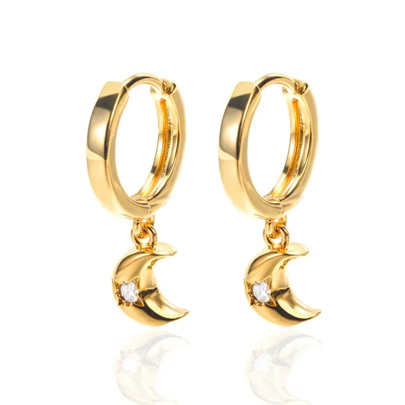 Micro Inlaid Zircon Eardrops - Viexta