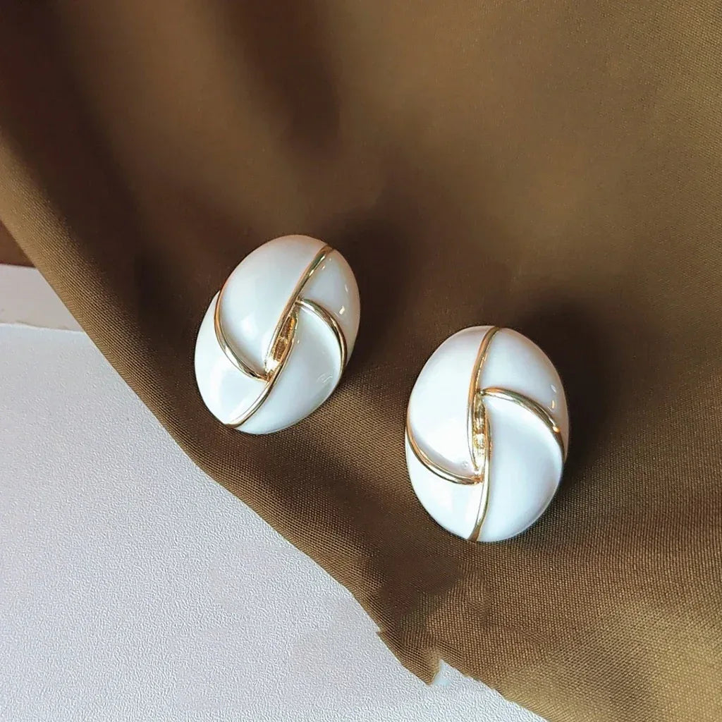 925-silver-needle-plated-14k-drip-glazed-ear-studs - Viexta