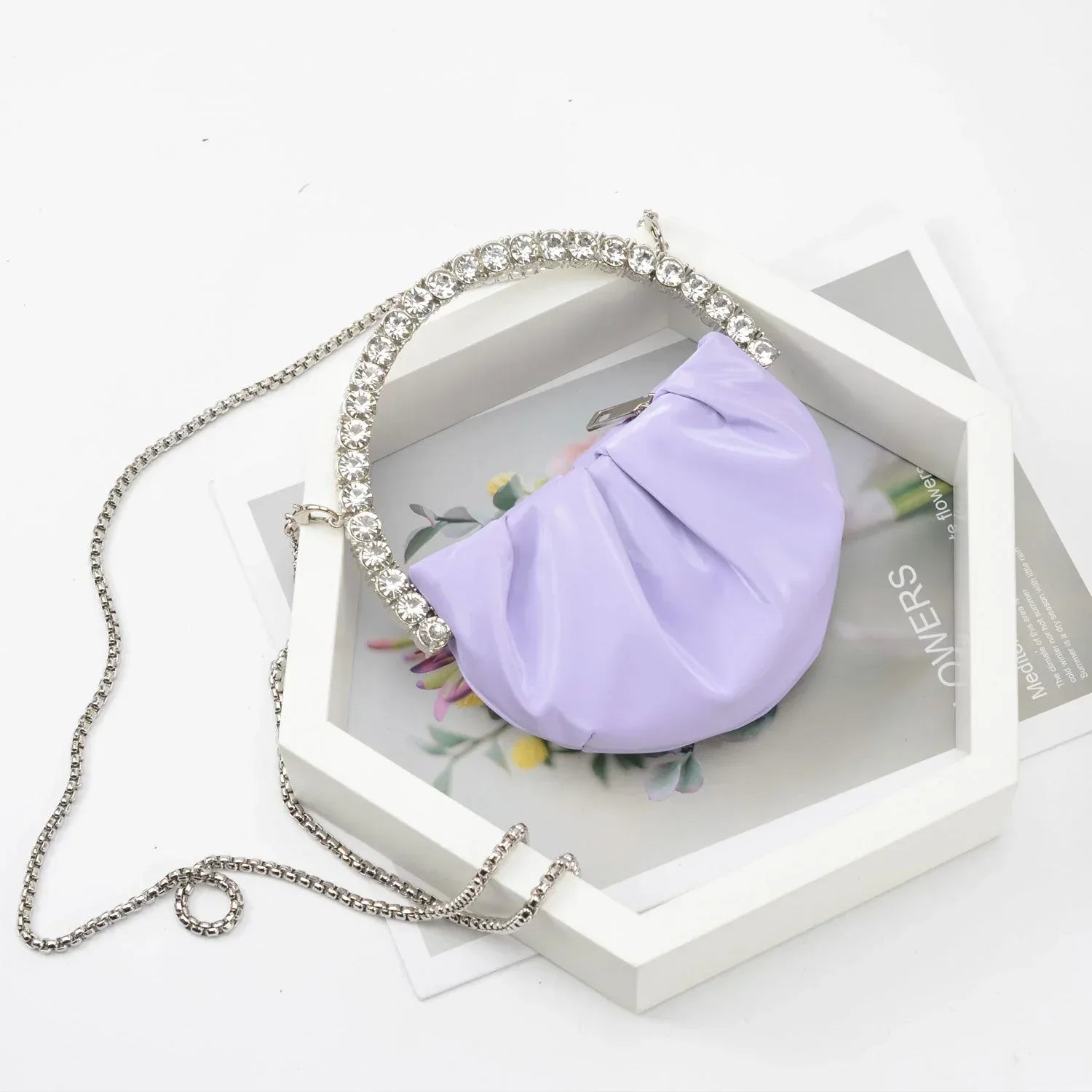 Women's Diamond Design Clutch - Viexta