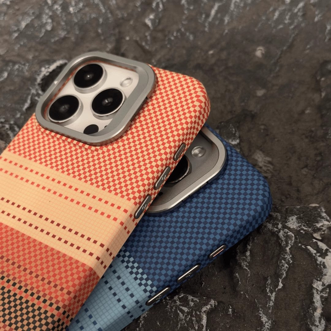 Kevlar Magnetic Carbon Fiber Pattern iPhone case