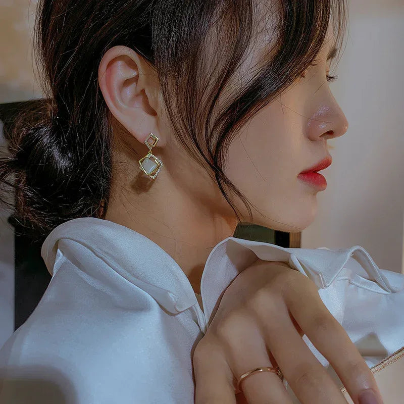 Cold Wind Net Earrings - Viexta
