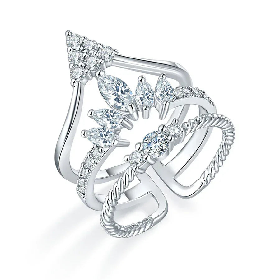 Exaggerated Layered Queen Ring - Viexta