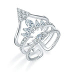 Exaggerated Layered Queen Ring - Viexta