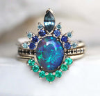 Peacock Blue Ring