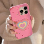 Colorful Heart Bracelet Soft Silicone iPhone Case - Viexta