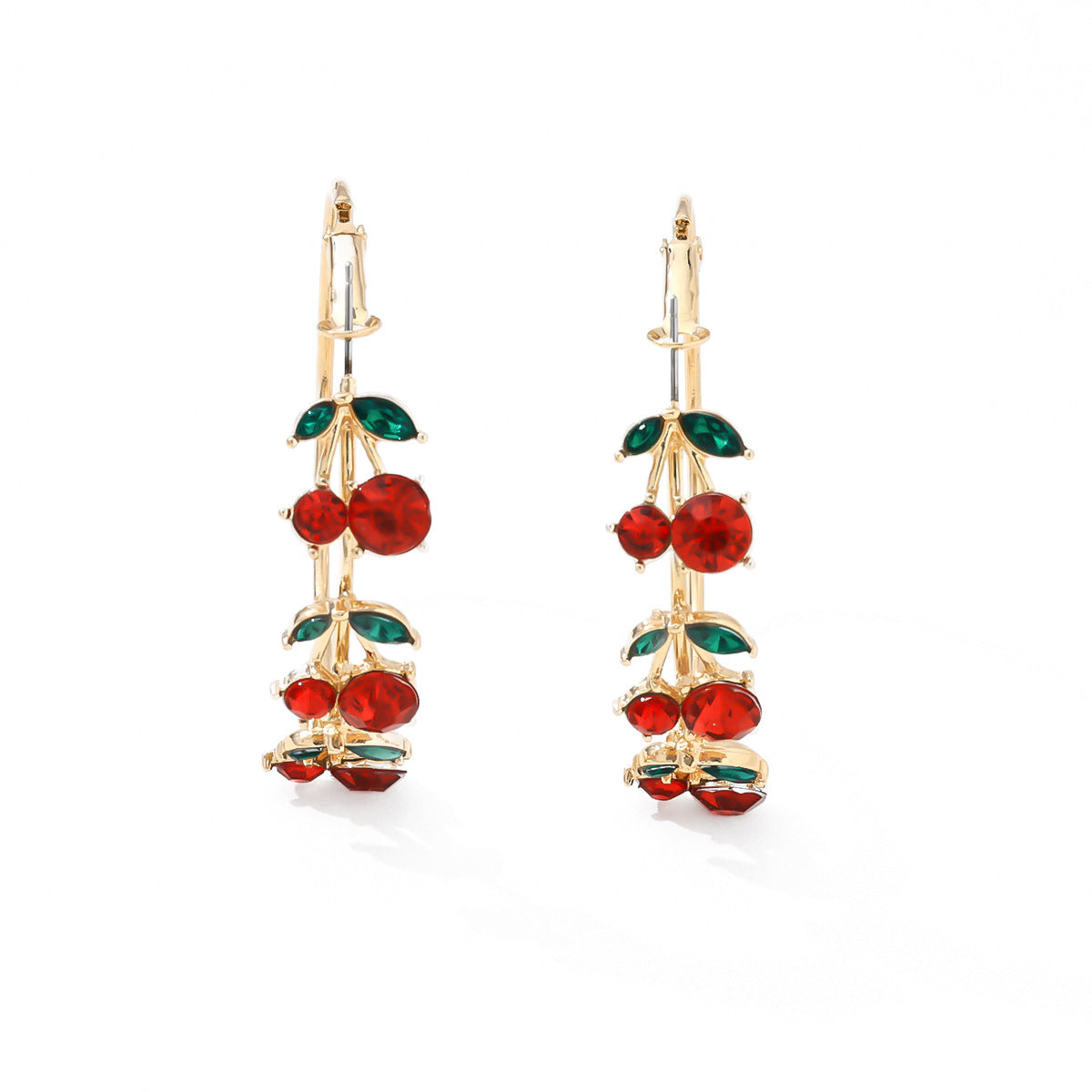 Fruit Series Red Cherry Earrings