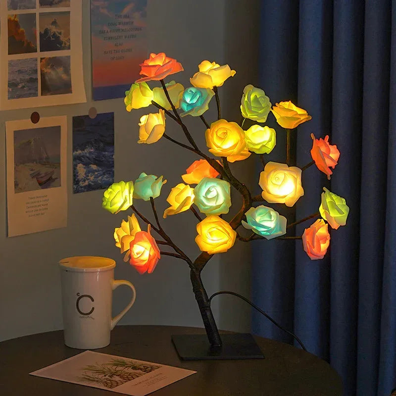 Rose Tree Lamp Decoration - Viexta