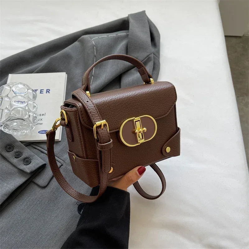 Crossbody Fashionable Portable Small Square Bag - Viexta