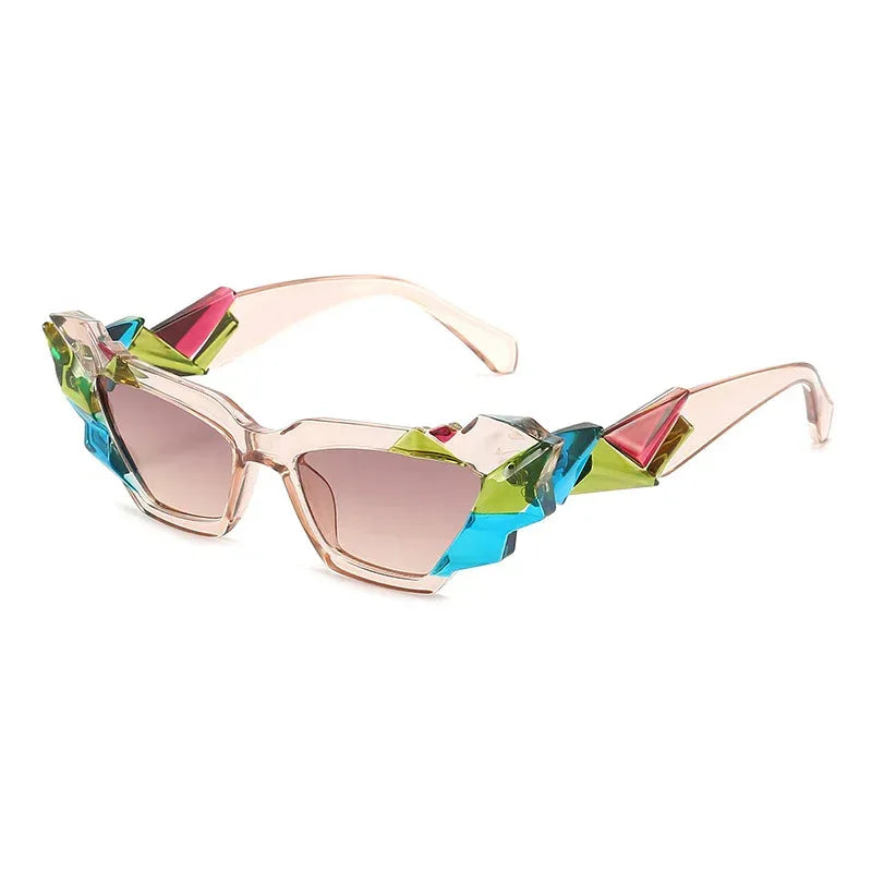 Women's Fashionable And Versatile Personality Irregular Glasses - Viexta