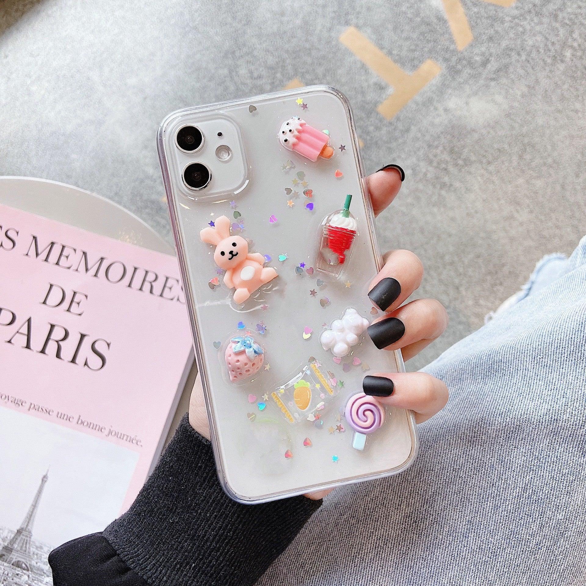 Ice Cream Bunny Epoxy iPhone Case - Viexta