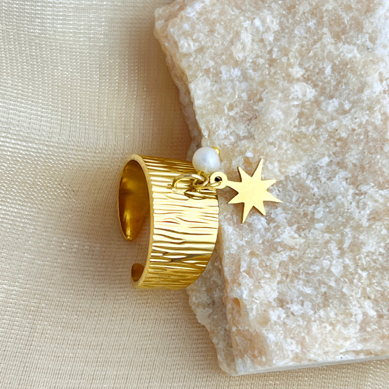 Stainless Steel 18K Gold Plating Ring