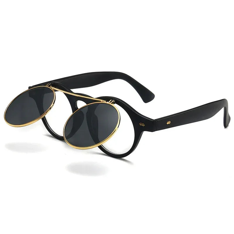 Women's Plastic Retro Flip Sunglasses - Viexta
