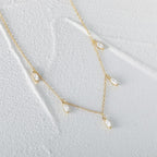 Twin Horse Eye Clavicle Necklace - Viexta