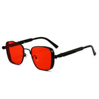 Vintage-style Square Metal Sunglasses With A Personalized Touch - Viexta