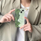 Pleated Green Stitching iPhone Case - Viexta